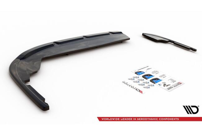 Maxton Design Heckdiffusor DTM Look für Peugeot 508 GT-Line Mk2 schwarz Hochglanz