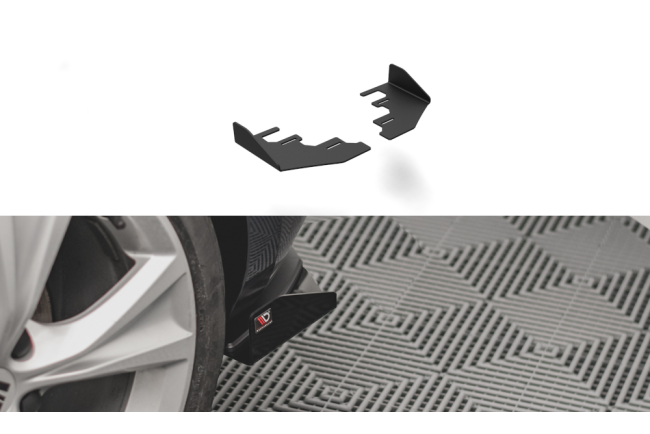 Maxton Design Street Pro Heckdiffusor Flaps für Seat Leon 4 (Typ KL) FR Hatchback Hochglanz schwarz