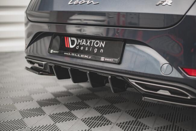 Maxton Design Heckdiffusor für Seat Leon 4 (Typ KL) FR ST Hochglanz schwarz
