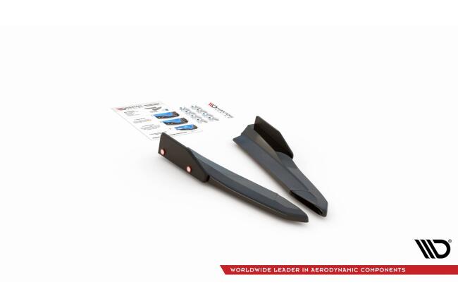 Maxton Design Diffusor Flaps V.2 für Skoda Octavia RS 4 IV Hochglanz schwarz