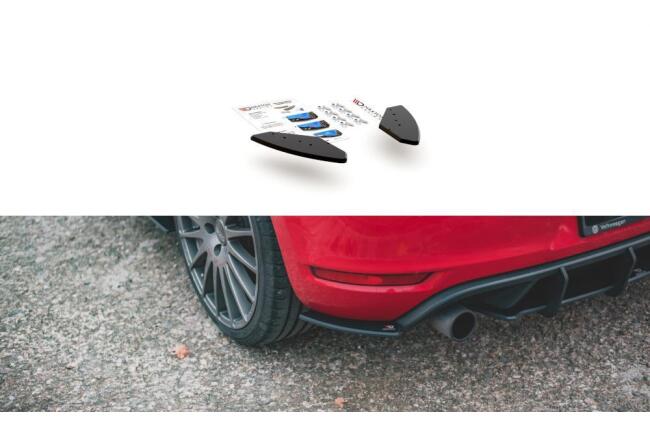 Maxton Design Street Pro Diffusor Flaps für VW Golf 6 GTI / GTD matt schwarz