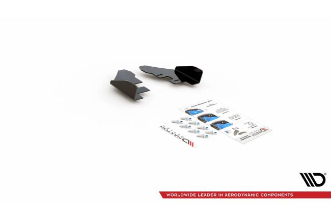 Maxton Design Street Pro Heckdiffusor Flaps für VW Golf 6 GTI / GTD Hochglanz schwarz