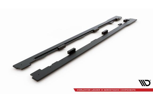 Maxton Design Street Pro Seitenschweller (Paar) für VW Golf 6 GTI / GTD matt schwarz