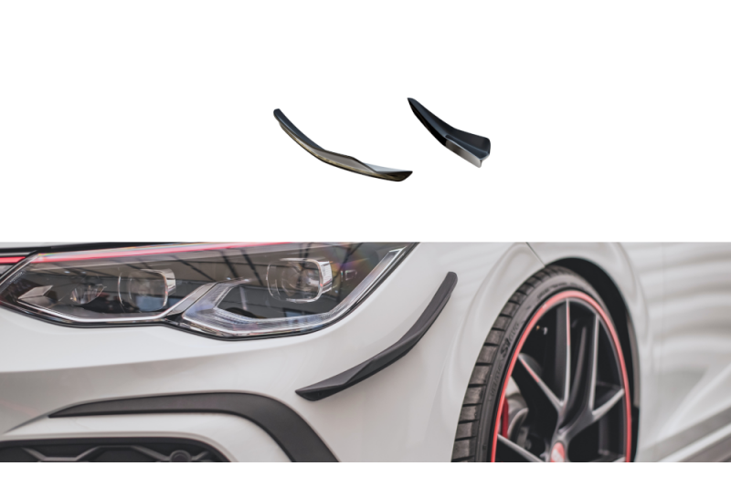 Maxton Design Stoßstangen Flaps Wings für VW Golf 8 GTI / GTD / R-Line
