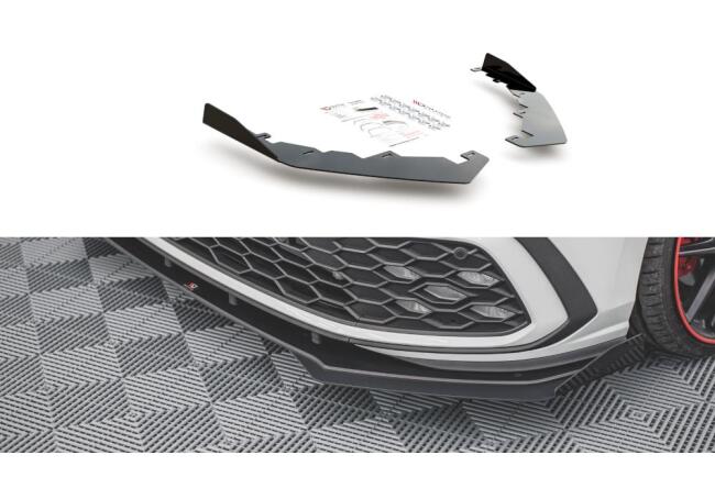 Maxton Design Street Pro Diffusor Flaps für VW Golf 8 GTI / GTD / R-Line Hochglanz schwarz