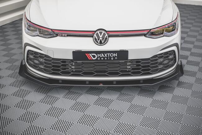Maxton Design Street Pro Diffusor Flaps für VW Golf 8 GTI / GTD / R-Line Hochglanz schwarz