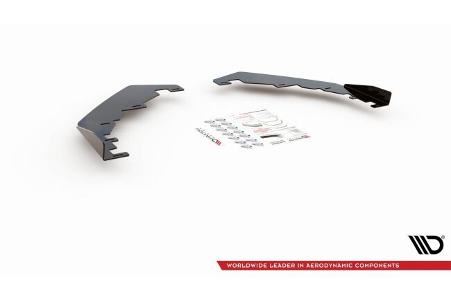Maxton Design Street Pro Diffusor Flaps für VW Golf 8 GTI / GTD / R-Line Hochglanz schwarz