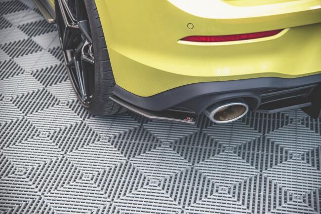 Maxton Design Street Pro Diffusor Flaps für VW Golf 8 GTI Clubsport matt schwarz