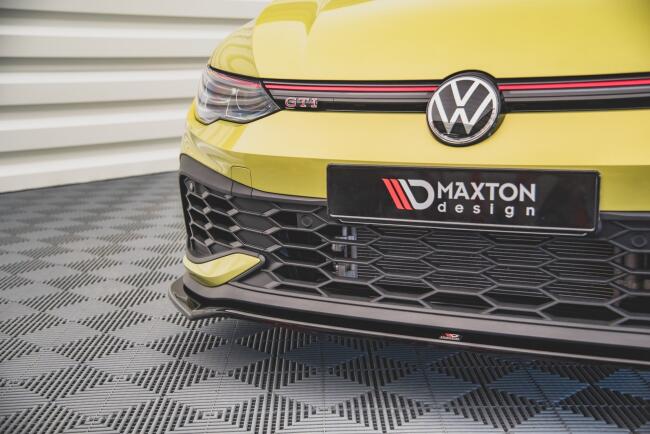 Maxton Design Frontlippe V.3 für VW Golf 8 GTI Clubsport Hochglanz schwarz
