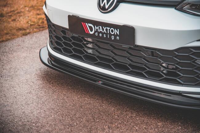 Maxton Design Frontlippe V.5 für VW Golf 8 GTI / GTD / R-Line Hochglanz schwarz