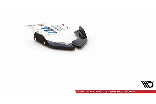 Maxton Design Diffusor Flaps V.2 für VW Golf 8 GTI / GTD Hochglanz schwarz