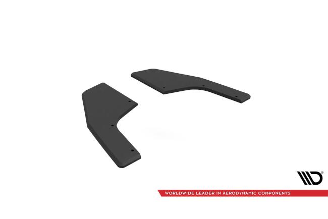 Maxton Design Racing Diffusor Flaps für VW Golf 8 R matt schwarz