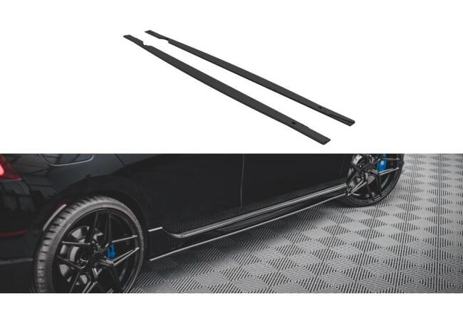 Maxton Design Street Pro Seitenschweller (Paar) für VW Golf 8 R matt schwarz