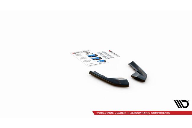 Maxton Design Diffusor Flaps V.1 für VW Golf 8 R Hochglanz schwarz