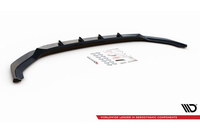 Maxton Design Frontlippe V.2 für VW T6 Facelift Hochglanz schwarz