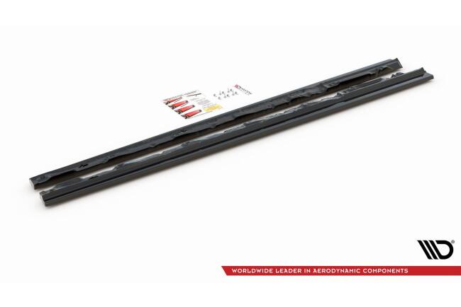 Maxton Design Seitenschweller (Paar) für Audi SQ5 8R Hochglanz schwarz