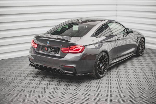 Maxton Design Diffusor Flaps V.1 für BMW M4 F82 / F83 Hochglanz schwarz