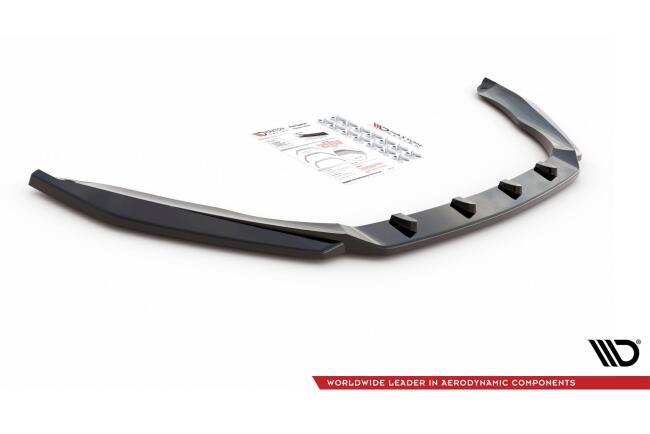 Maxton Design Frontlippe V.4 für Skoda Octavia RS 3 III 5E Hochglanz schwarz