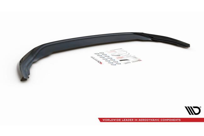 Maxton Design Frontlippe V.5 für VW Golf 8 R Hochglanz schwarz