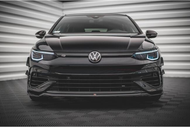 Maxton Design Frontlippe V.6 für VW Golf 8 R Hochglanz schwarz