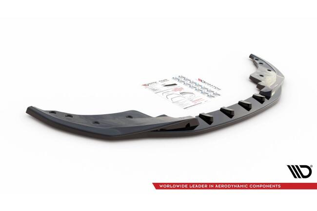 Maxton Design Frontlippe V.1 für BMW 4er M-Paket / M440i G22 / G23  Hochglanz schwarz