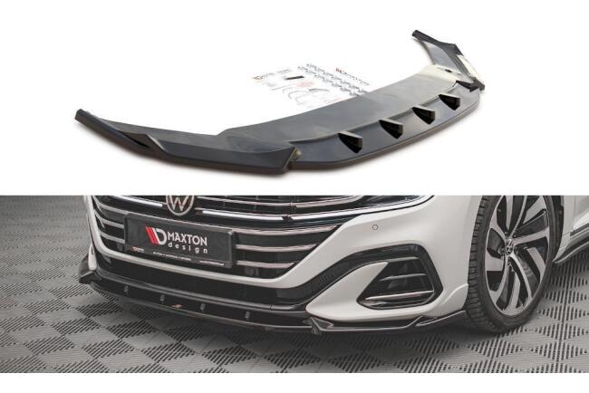 Maxton Design Frontlippe V.1 für VW Arteon R-Line Facelift Hochglanz schwarz