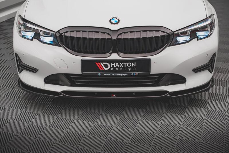 Maxton Design Frontlippe V.2 für BMW 3er G20 / G21 Hochglanz schwarz
