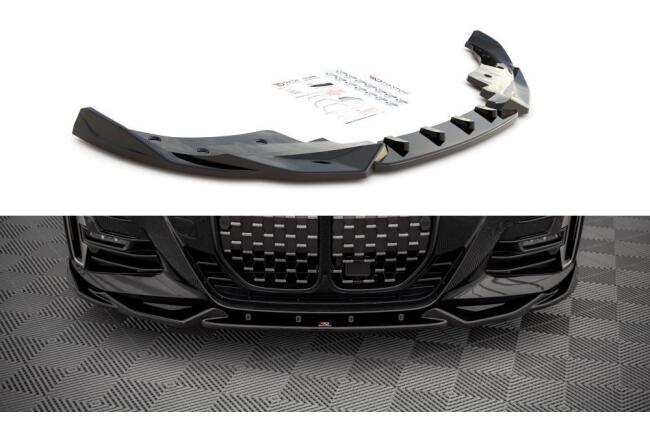 Maxton Design Frontlippe V.2 für BMW 4er G22 M Paket Hochglanz schwarz