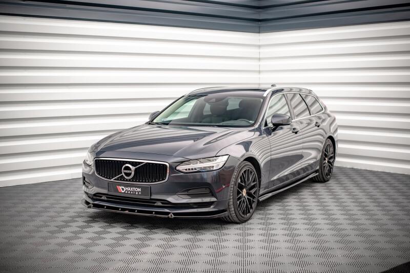 Maxton Design Frontlippe V.2 für Volvo V90 II Hochglanz schwarz