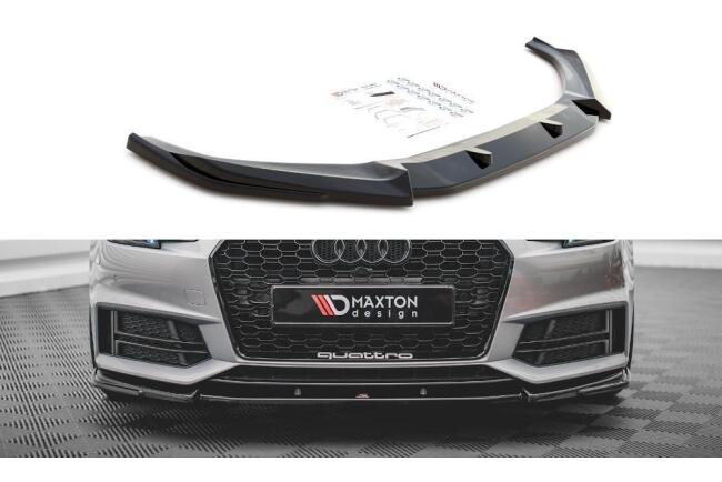 Maxton Design Frontlippe V.3 für Audi S4 / A4 S-Line B9 Hochglanz schwarz