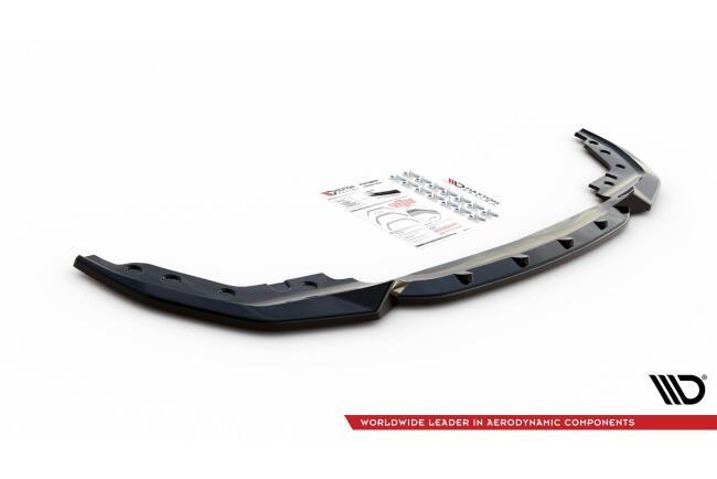 Maxton Design Frontlippe V.4 für BMW 3er G20 / G21 M Paket Hochglanz schwarz