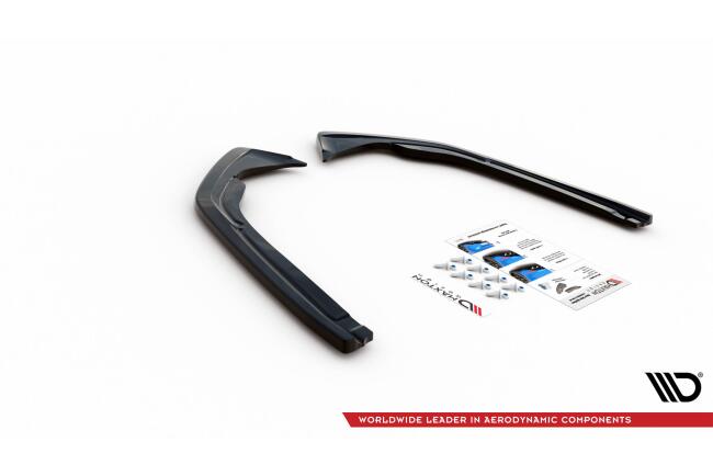 Maxton Design Diffusor Flaps für VW Arteon R-Line Facelift Hochglanz schwarz