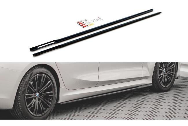 Maxton Design Seitenschweller (Paar) für V.2 für BMW 3er G20 / G21 M Paket Hochglanz schwarz