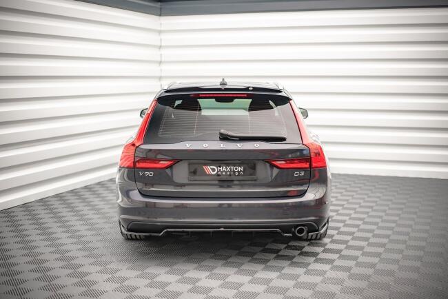 Maxton Design Heckspoiler Lippe für Volvo V90 II Hochglanz schwarz