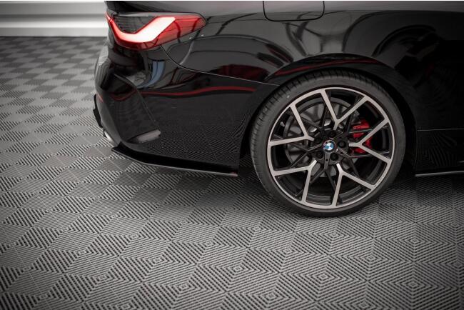 Maxton Design Street Pro Diffusor Flaps für BMW 4er G22 M Paket matt schwarz