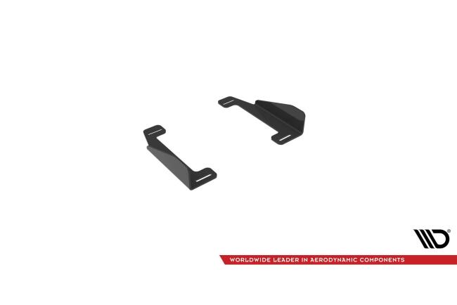 Maxton Design Street Pro Schweller Flaps für VW Golf 7 R / R-Line / R-Line / R-Line Facelift Hochglanz schwarz