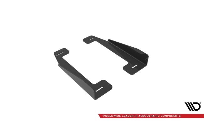 Maxton Design Street Pro Schweller Flaps für VW Golf 7 R-Line / R / R-Line Facelift Hochglanz schwarz