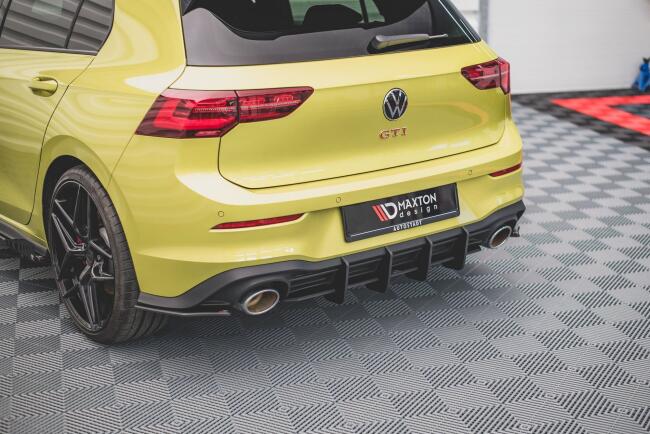 Maxton Design Street Pro Heckdiffusor V.2 für VW Golf 8 GTI Clubsport matt schwarz