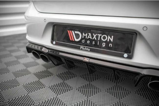 Maxton Design Heckdiffusor V.1 für VW Golf 7 R / R-Line Hochglanz schwarz