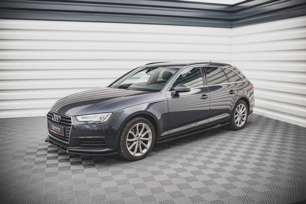 Audi A4 B9 S Line Seitenschweller Nachrüsten Maxton Design Seitenschweller (Paar) für Audi A4 Avant B9 Ho, 199,00