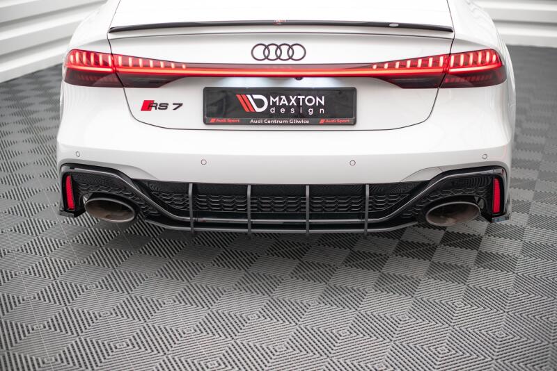 Maxton Design Street Pro Heckdiffusor für Audi RS7 C8 / RS6 C8 Schwarz