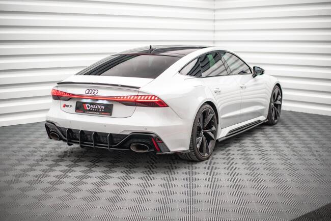 Maxton Design Street Pro Heckdiffusor für Audi RS7 C8 / RS6 C8 Schwarz