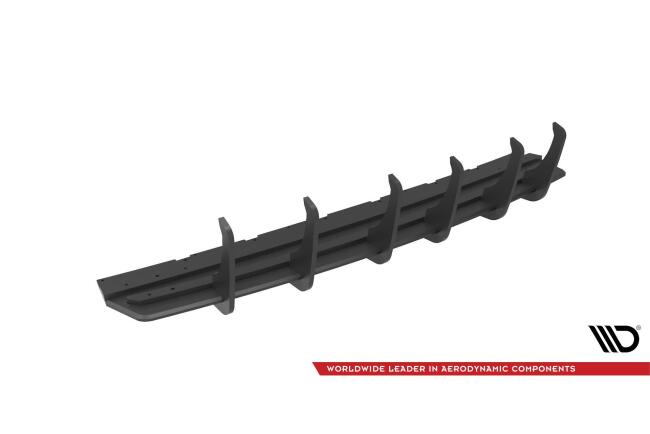 Maxton Design Street Pro Heckdiffusor für Audi SQ7 /Q7 S-Line Facelift Schwarz