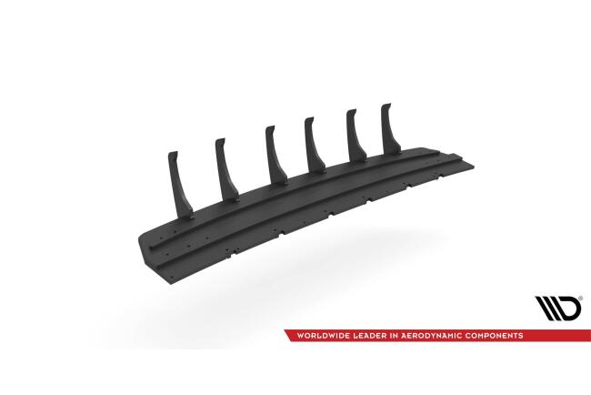 Maxton Design Street Pro Heckdiffusor für Audi SQ7 /Q7 S-Line Facelift Schwarz