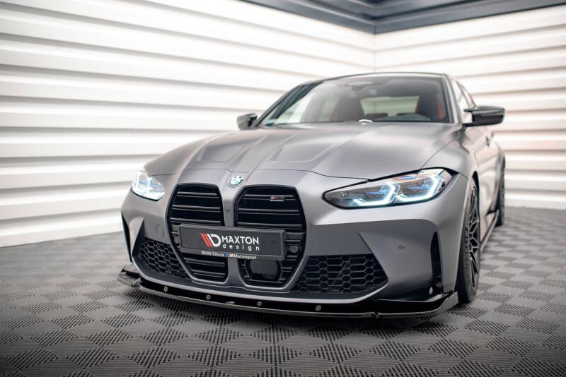 Maxton Design Frontlippe V.3 für BMW M3 G80 G81 / M4 G82 G83 Hochglanz schwarz