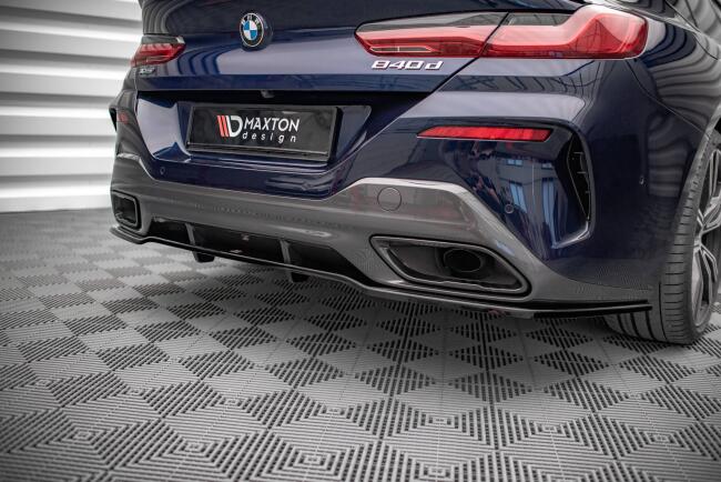Maxton Design Heckdiffusor DTM Look für BMW 8 Gran Coupe M-Paket G16 Hochglanz schwarz
