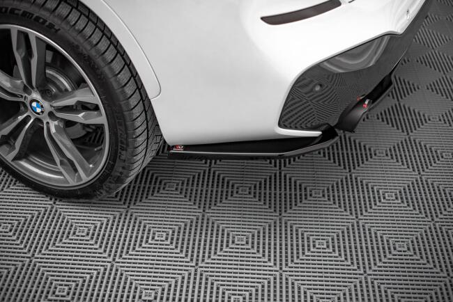 Maxton Design Diffusor Flaps für BMW X1 M-Paket F48 Hochglanz schwarz