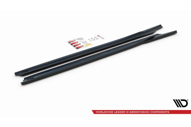 Maxton Design Seitenschweller (Paar) für BMW X1 M-Paket F48 Hochglanz schwarz