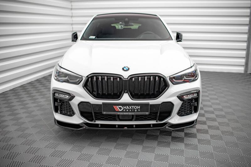 Maxton Design Frontlippe V.1 für BMW X6 M-Paket G06 Hochglanz schwarz