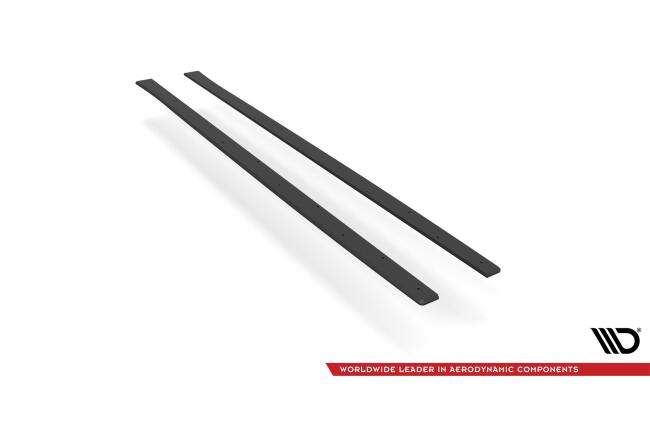 Maxton Design Street Pro Seitenschweller (Paar) für BMW Z4 M-Paket G29 schwarz mit roten Streifen